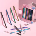 Portable 12-Color Home Use Butterfly Wing Eyeshadow Eyeliner