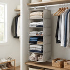 Hanging Closet Organizer - 6 Shelves