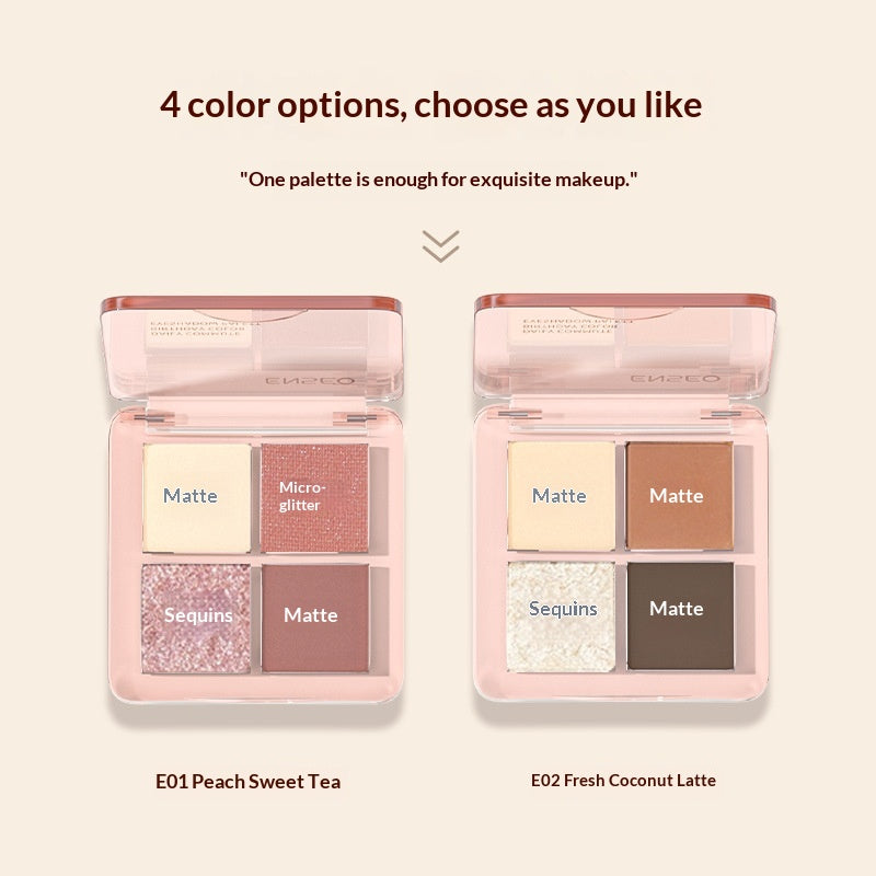 Four-color Eyeshadow Palette Smooth Matte Finish
