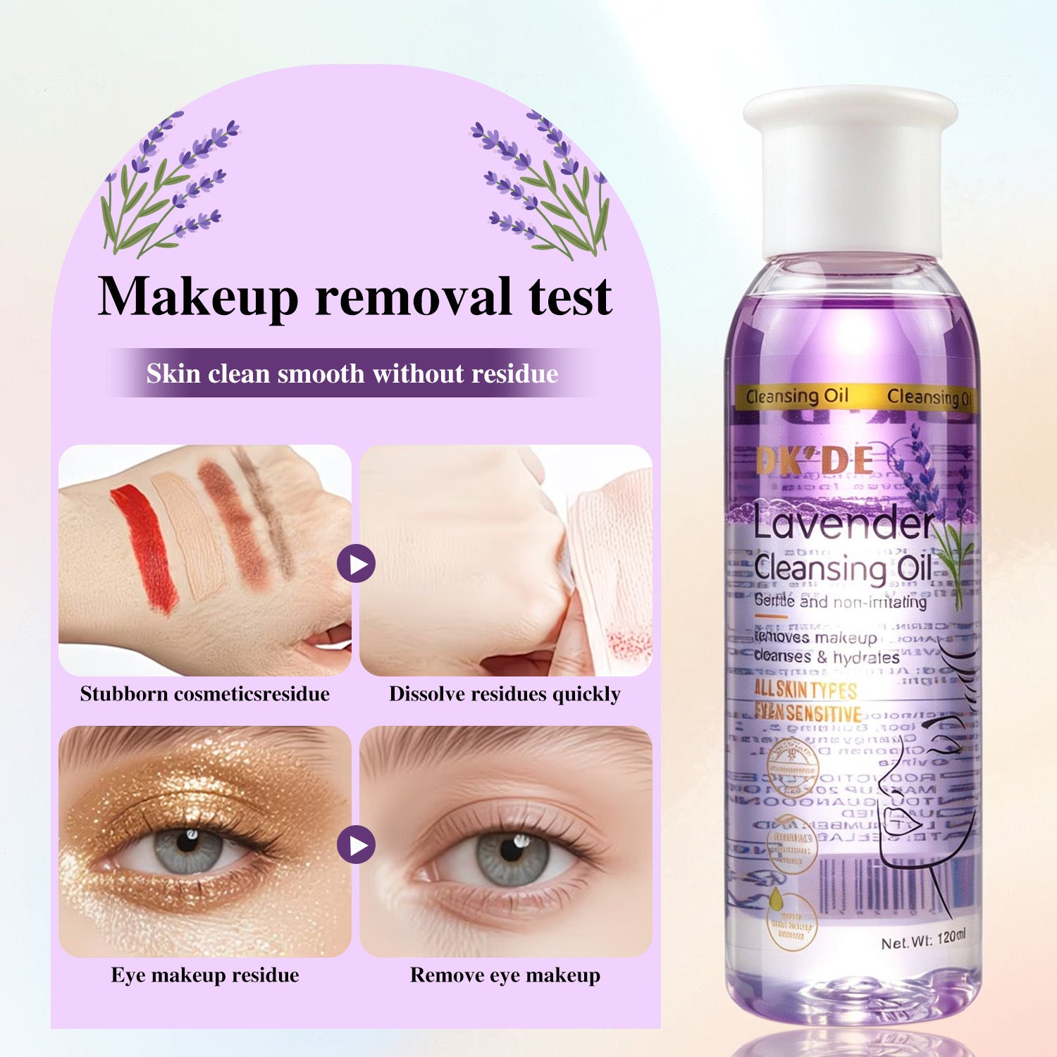 3-Color Deep-Cleansing Makeup RemoverGentle And Non-Irritating