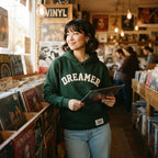 Dreamer Varsity Hoodie — Premium Retro 90s Aesthetic | COLLIN CAMPELL product image