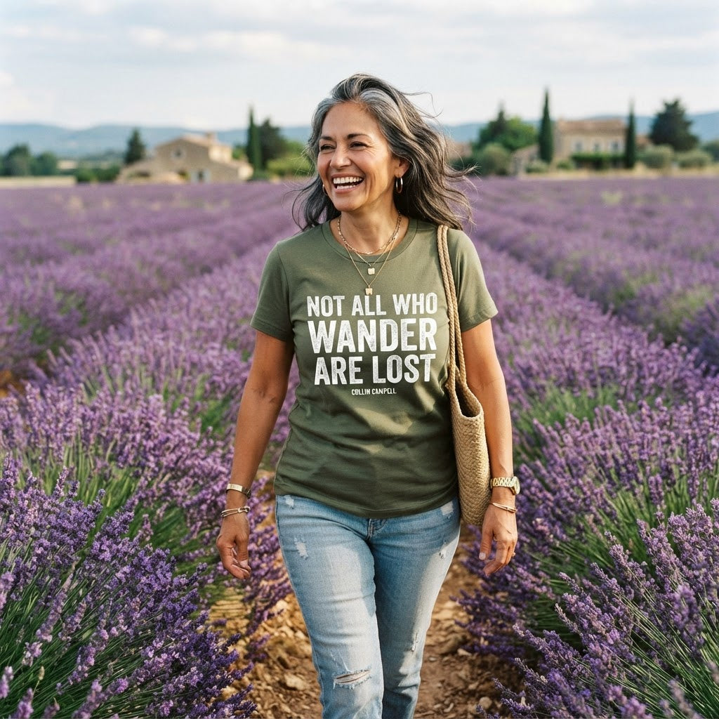 Not All Who Wander Are Lost — Premium T-Shirt | COLLIN CAMPELL product image