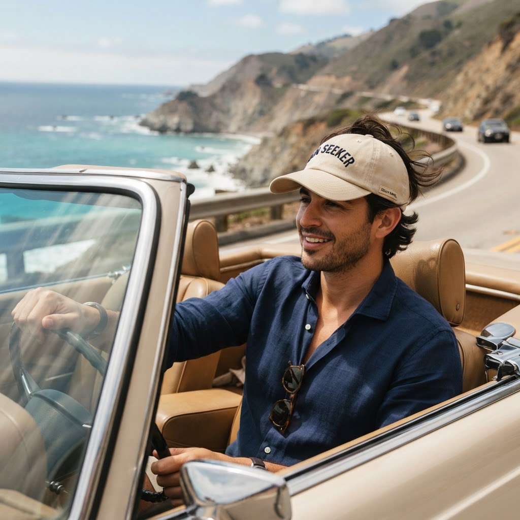 Sun Seeker Embroidered Dad Cap — Premium Headwear | COLLIN CAMPELL product image