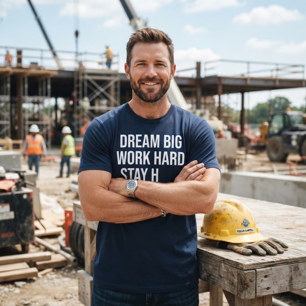 Dream Big, Work Hard, Stay Humble — Premium T-Shirt | COLLIN CAMPELL product image