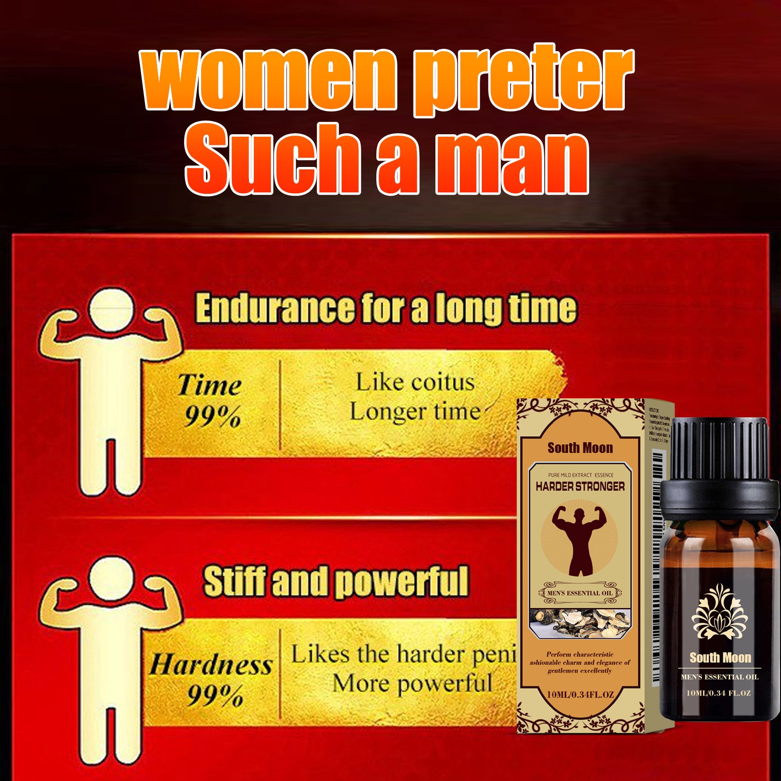 Men's Care Essential Oil, Natural Jojoba & Ophiopogon Extract