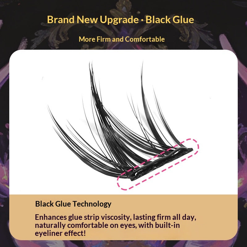 Self-adhesive Glue-free False Eyelashes 200 Clusters Segmented