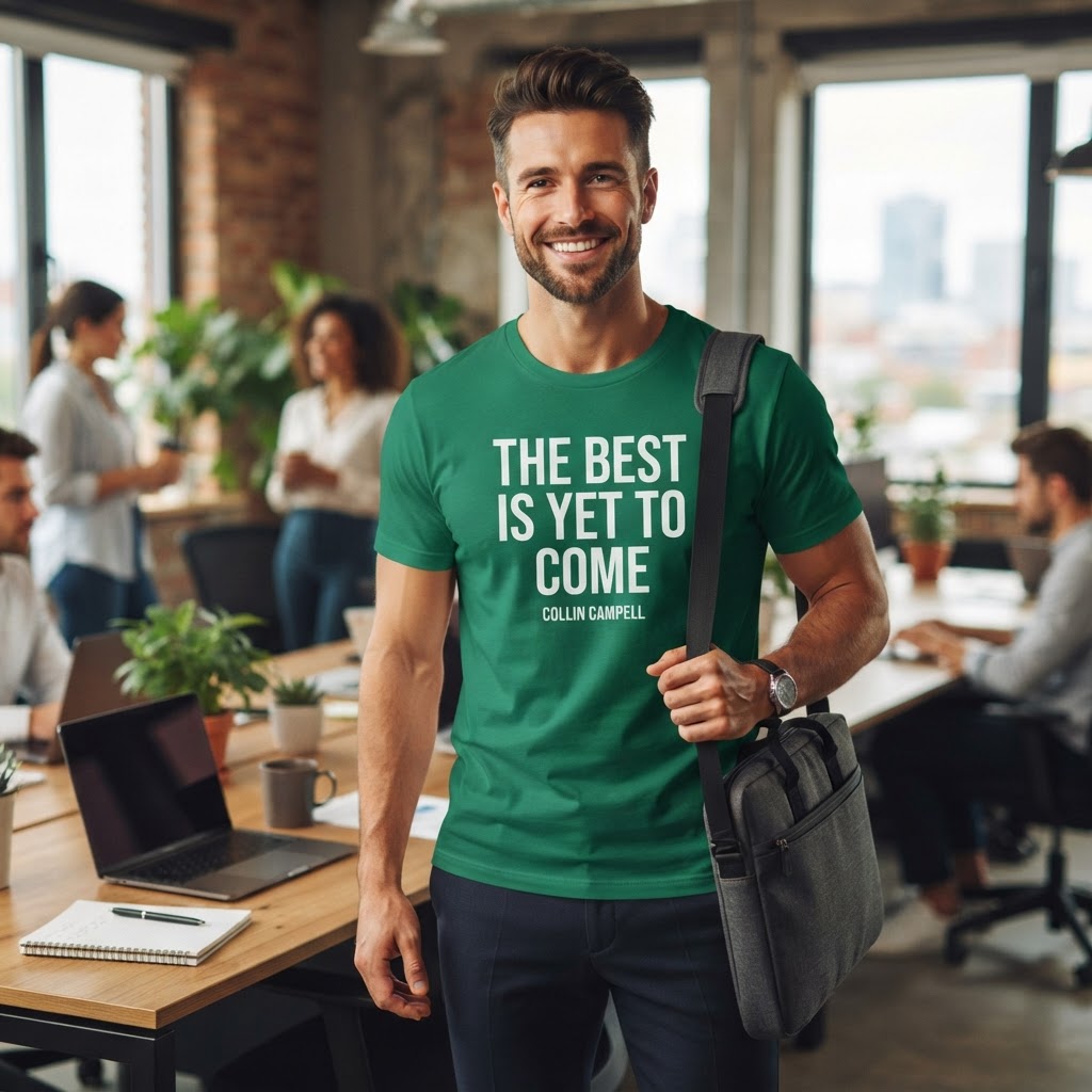 The Best Is Yet to Come — Premium T-Shirt | COLLIN CAMPELL product image