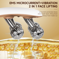 V-Shaped Face Contour Massager EMS Microcurrent Roller With LED Light  Multi-Purpose Beauty Tool For Daily Skin Care