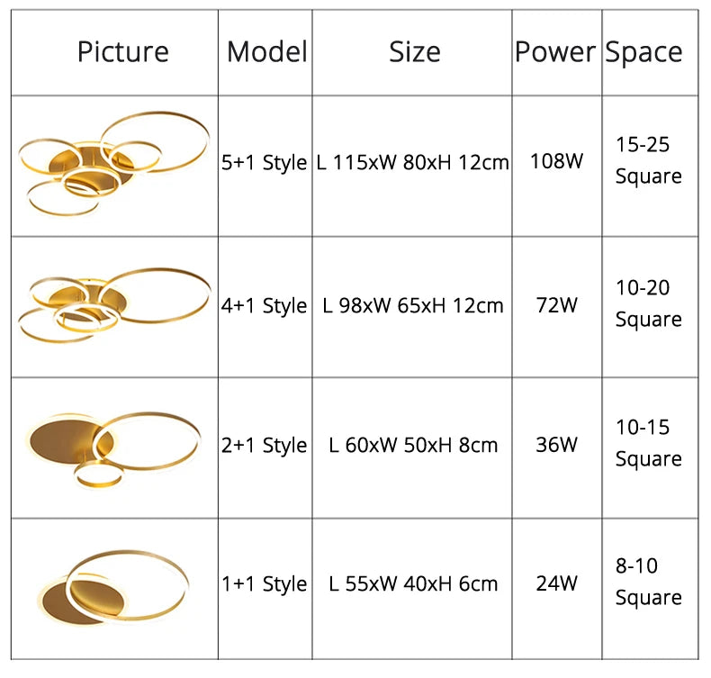 Modern LED Ceiling Chandelier Lighting For Living Study Room Bedroom Dimmable Home Gold Black Indoor Lighting decoration Lamps