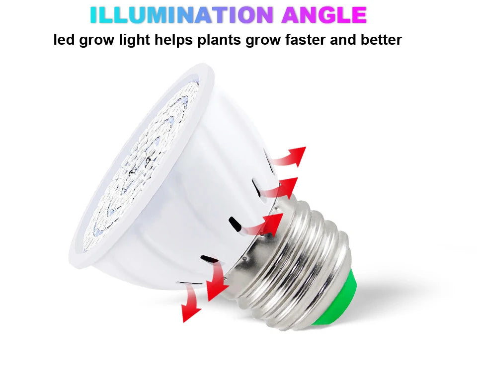 2pcs/lot LED Grow Light Bulb E27 E14 GU10 MR16 Full Spectrum Greenhouse Hydroponic Grow lamp...