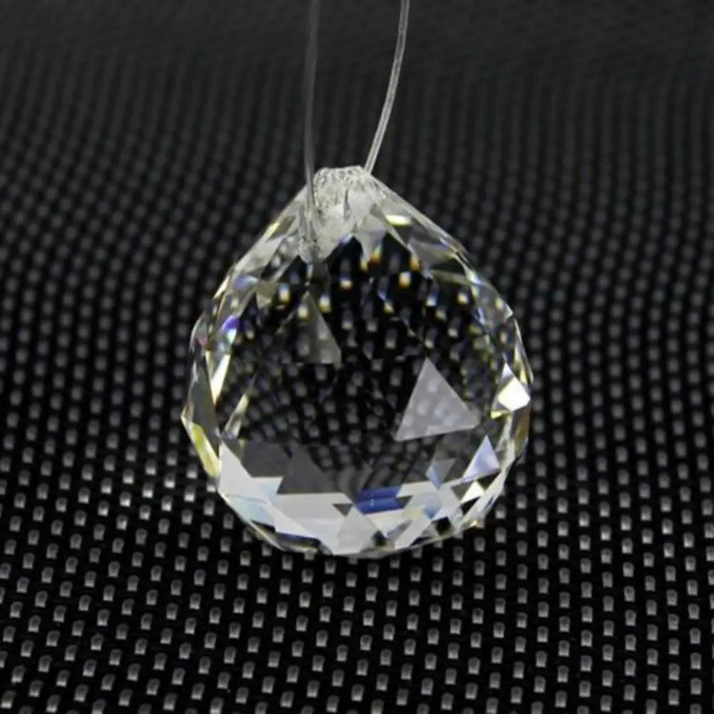 2/3/4/5/6cm Clear Glass Crystals For Chandeliers Faceted Hanging Ball Crystal Drops For Chandelier Parts For Home Decoration