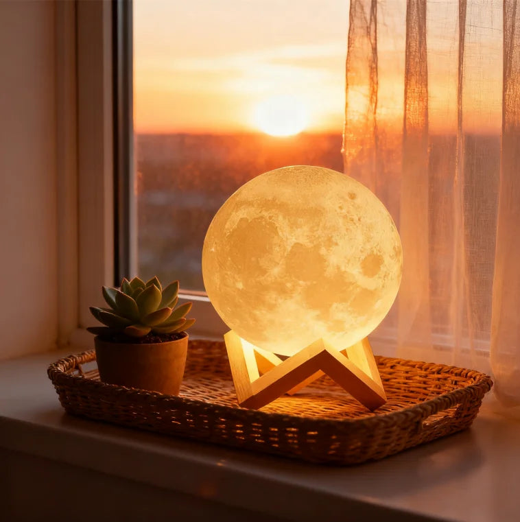 3D 8cm Wireless Moon Lamp Night Light Small Gift for All Occasions This 3D wireless moon lamp ser...