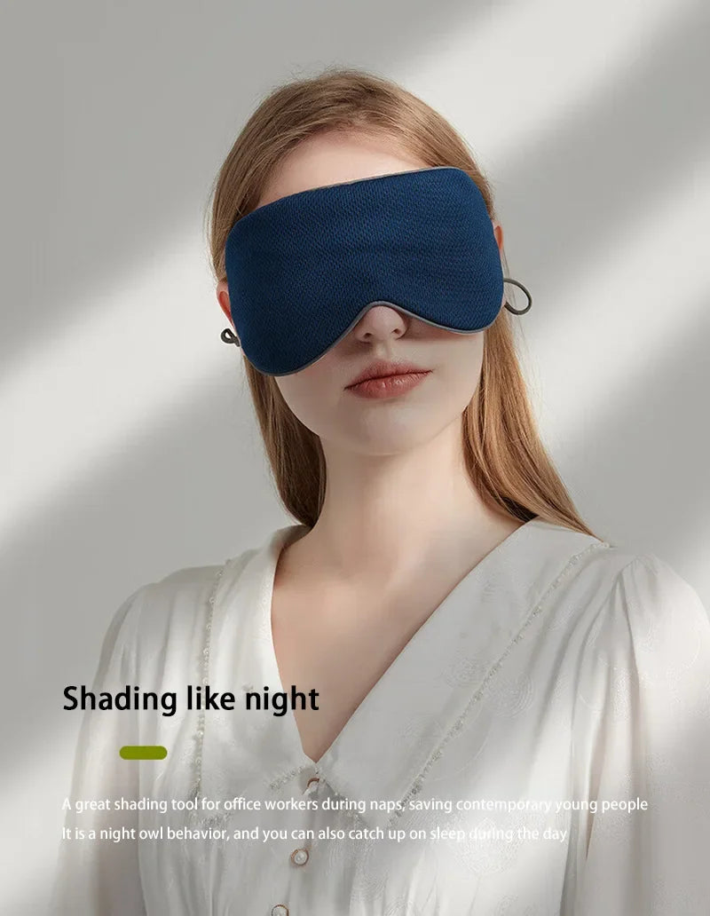 New Sleeping Eye Mask Korean Style Ice Silk Warm And Cool Dual Use Adjustable Travel Light Blocking Breathable Eye Mask 2026