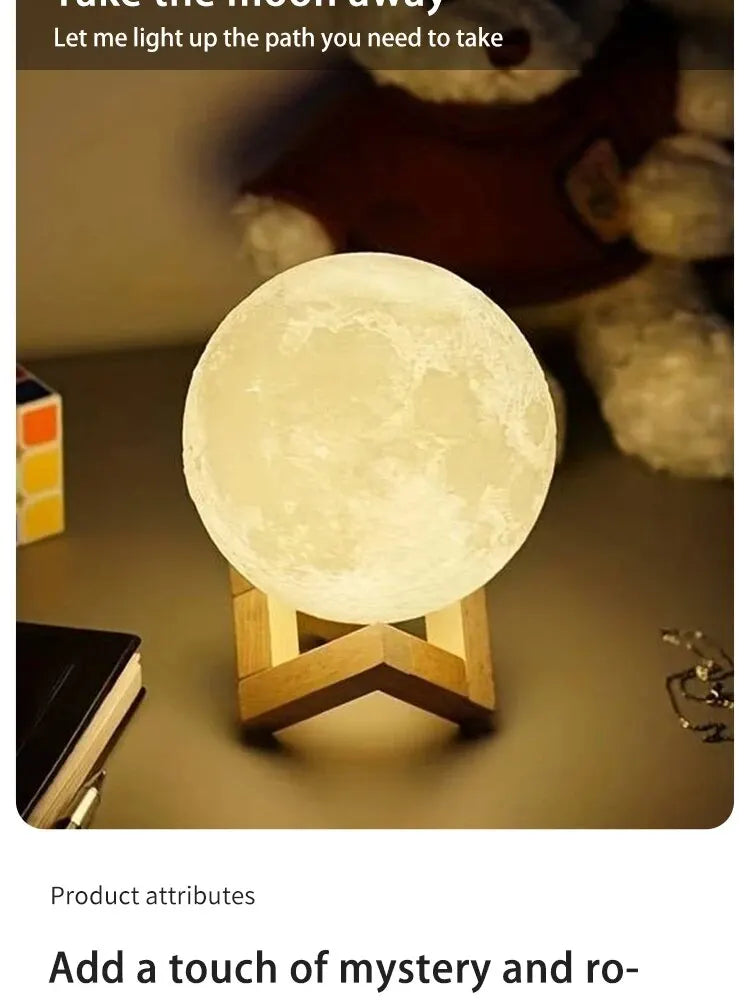 Moon Light Galaxy Light, DIY Moon Night Light, Girl, Boy, Child, Woman Birthday Gift, Bedroom Dec...