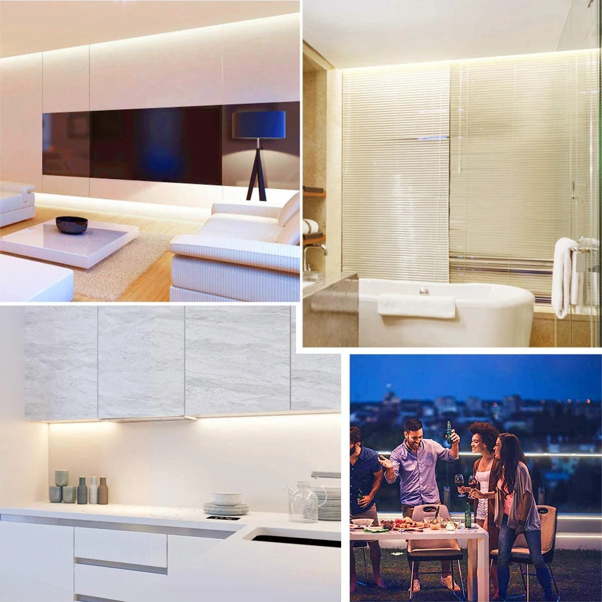 COB Led Strip High Brightness With EU Power LED Strip Waterproof Flexible Ribbon Tape for Be...