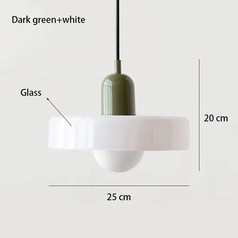 Nordic Retro E27 Colorful Ceiling Chandelier Orange Glass Pendant Lamp for Home Decor Dining Room Cafe Bar Counter Li...