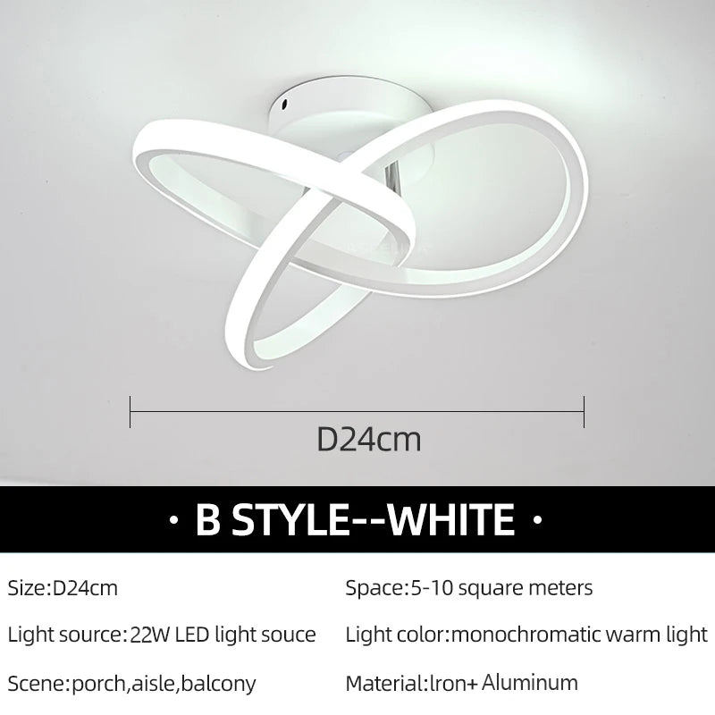 Modern LED Aisle Ceiling Lights Home Lighting Led Surface Mounted for Porch Bedroom Living Room Corridor Light Balcon...