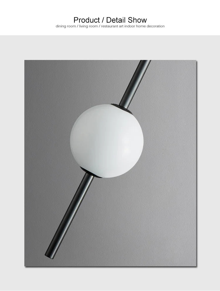 Nordic Simple Glass Ball Pendant Lights Dining Room Bedroom Decor Hanging Lamp Restaurant Bar Suspension Chandeliers Lighting