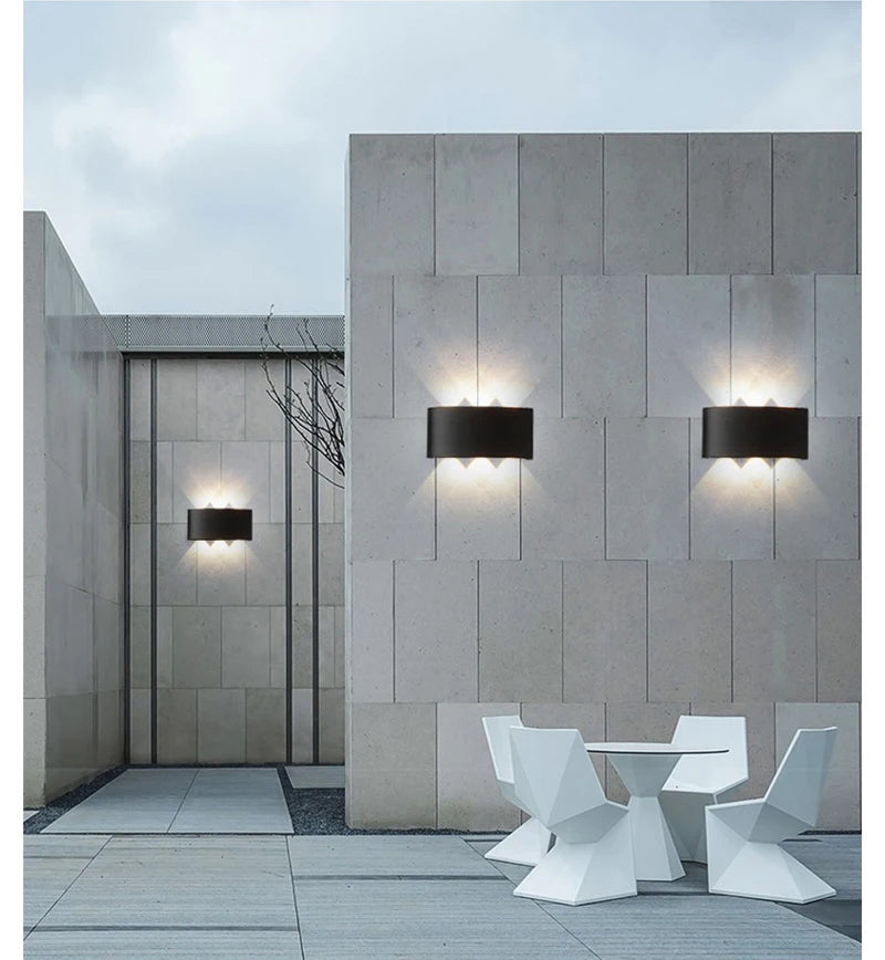 LED Up and Down Illuminated Wall Light Waterproof Interior Wall Light Bedroom Living Room Corrido...