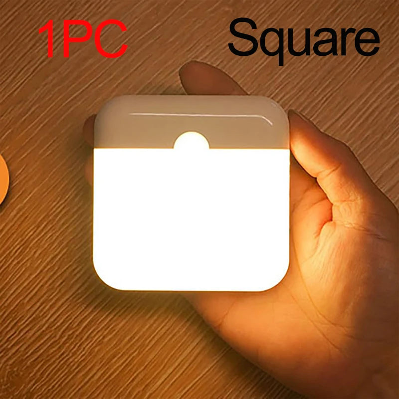 LED Induction Night Light, Wireless USB Charging Human Body Induction Wall Light Bedroom Corridor...