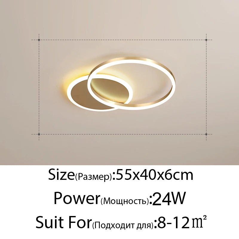 Gold White Modern LED Chandelier Lighting For Living Study Room Lights Indoor Lamps Parlor Foyer Lustres Chandeliers ...