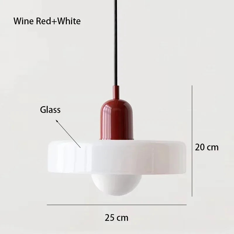 Nordic Retro E27 Colorful Ceiling Chandelier Orange Glass Pendant Lamp for Home Decor Dining Room Cafe Bar Counter Li...