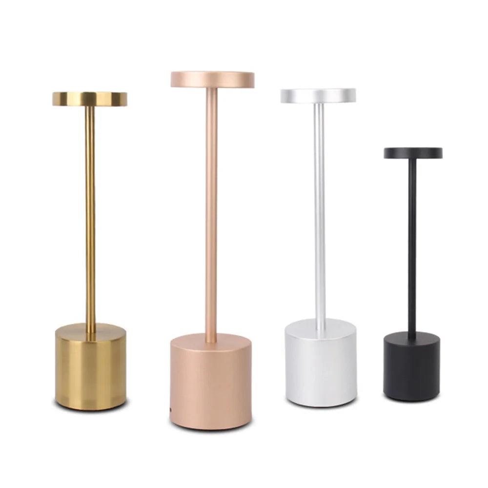 LED Table Lamp Touch Sensor Night Light USB Rechargeable Portable Bedroom Night Light Wireless Reading Lamp Restaurant Hotel Bar