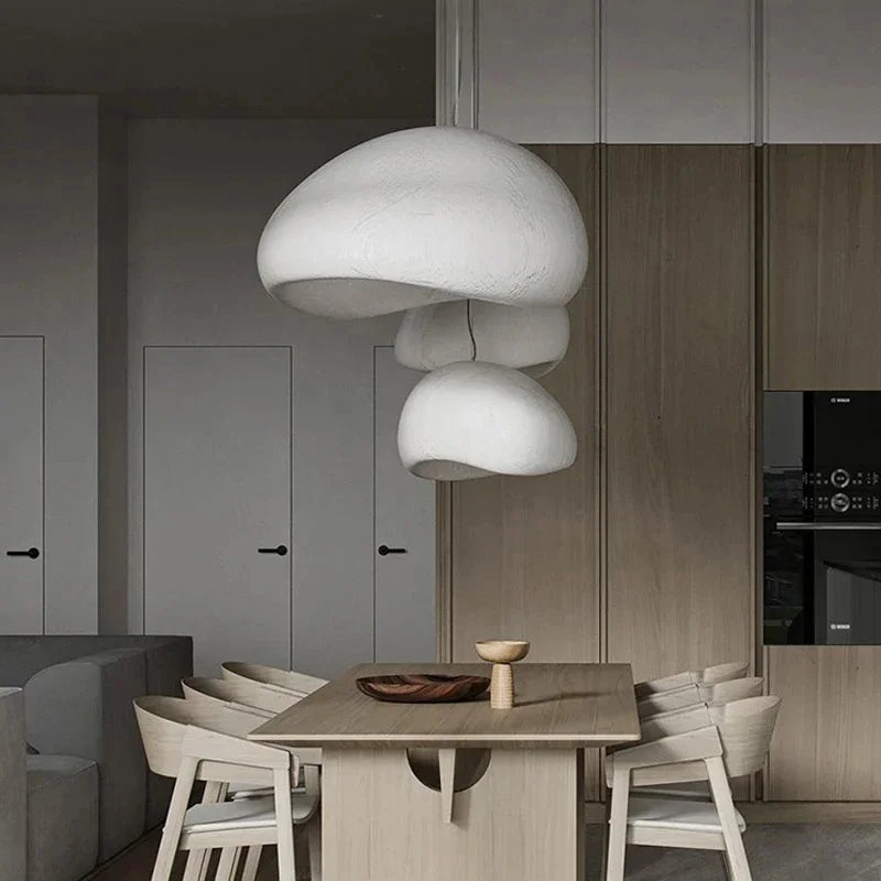 Japanese Wabi Sabi LED Ceiling Chandelier Nordic Modern Dining Bar Table Pendant Light Loft Living Room Decoration Hanging Lamp