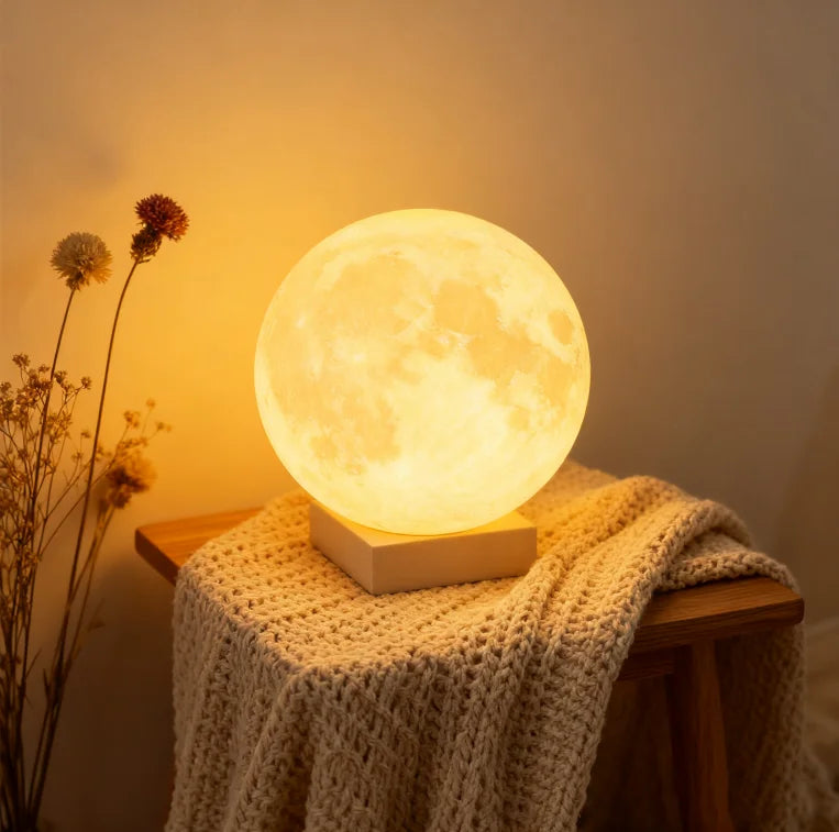 3D 8cm Wireless Moon Lamp Night Light Small Gift for All Occasions This 3D wireless moon lamp ser...