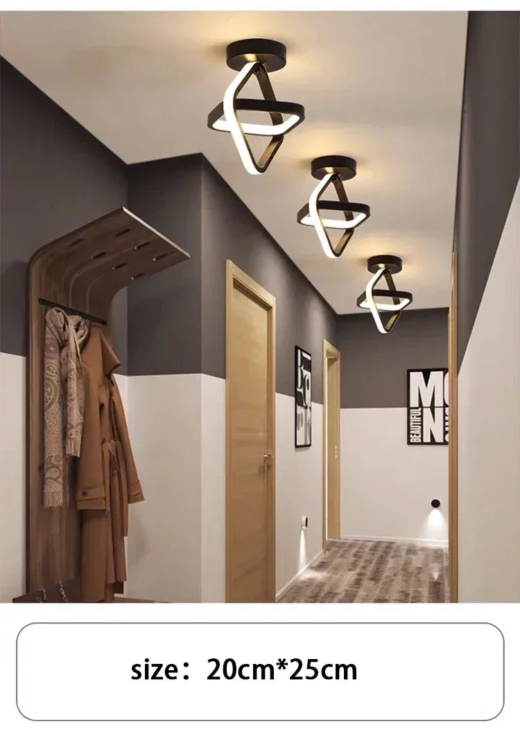 LED Strip Aisle Ceiling Lights Modern Minimalist Living Room Lamps For Balcony Entrance Home Decor Fixtures various styles