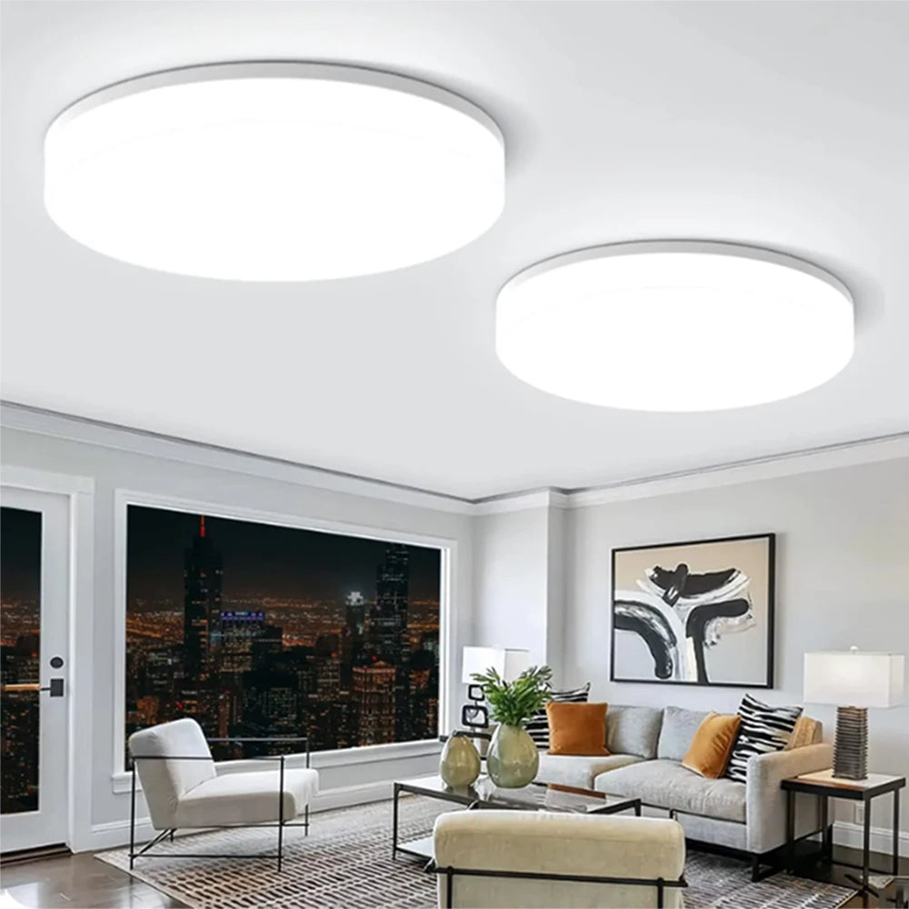 Modern Ultra-thin Round LED Ceiling Light Bedroom Lustre LED Lights For Room Home Decoration 48W ...