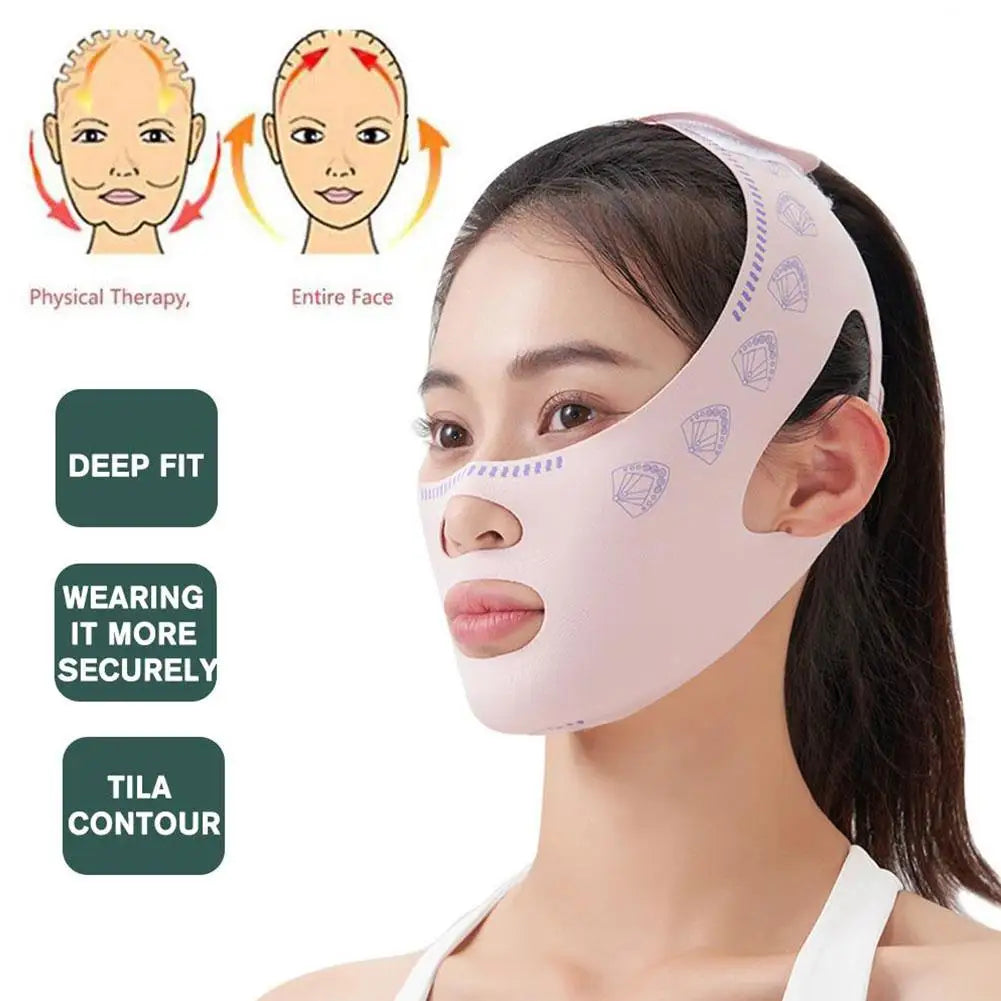 Breathable V Face Band Cheek Reduce Double Chin Lift Up Face Thin Mask V-Line Shaping Bandage Anti Wrinkle Face Bandage Tool