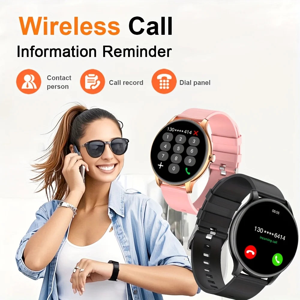 LXASFIT 2025 New Smart Watch Heart Rate Sleep Health Monitor Bluetooth Talk Ladies Sport Smart Watch for Android IOS