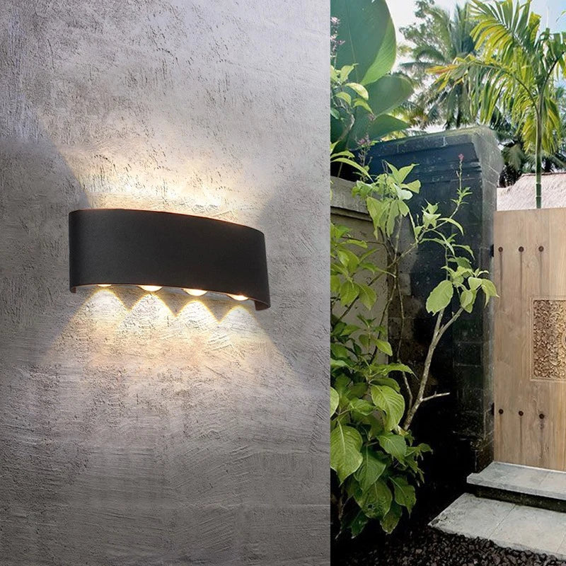 LED Up and Down Illuminated Wall Light Waterproof Interior Wall Light Bedroom Living Room Corrido...