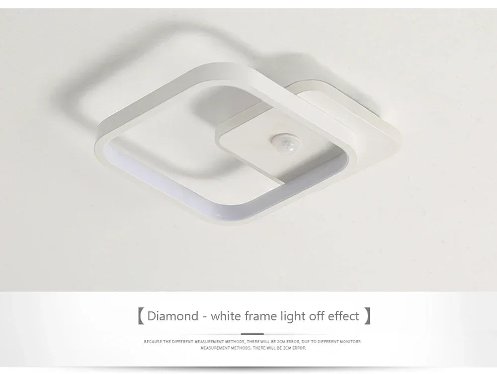 Modern LED Ceiling Light Chandelier Smart Ceiling Lamp with Motion Sensor for Stair Corridor Hallway Entrance Lighting Fixture