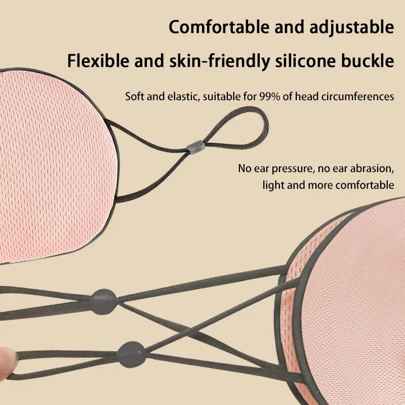 New Sleeping Eye Mask Korean Style Ice Silk Warm And Cool Dual Use Adjustable Travel Light Blocking Breathable Eye Mask 2026