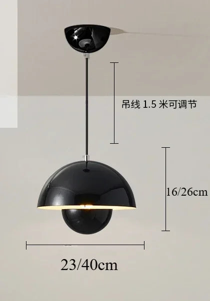 Nordic Led Color Chandelier Macaron Danish Mushroom Hanging Lights Restaurant Kitchen Pendant Lamp Home Luminaire LED...