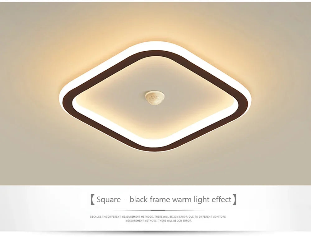 Modern LED Ceiling Light Chandelier Smart Ceiling Lamp with Motion Sensor for Stair Corridor Hallway Entrance Lighting Fixture