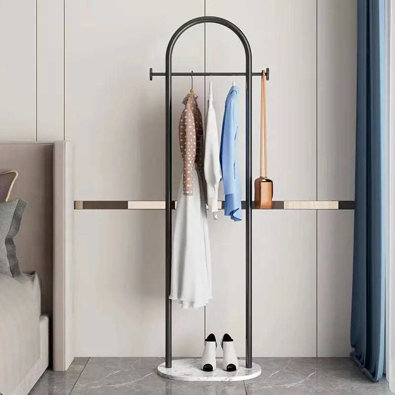 Floor-Standing Clothes Rack for Bedroom, Space-Saving Modern Minimalist Home Use Clothes Rack for Living Room, Indoor Coat Rack