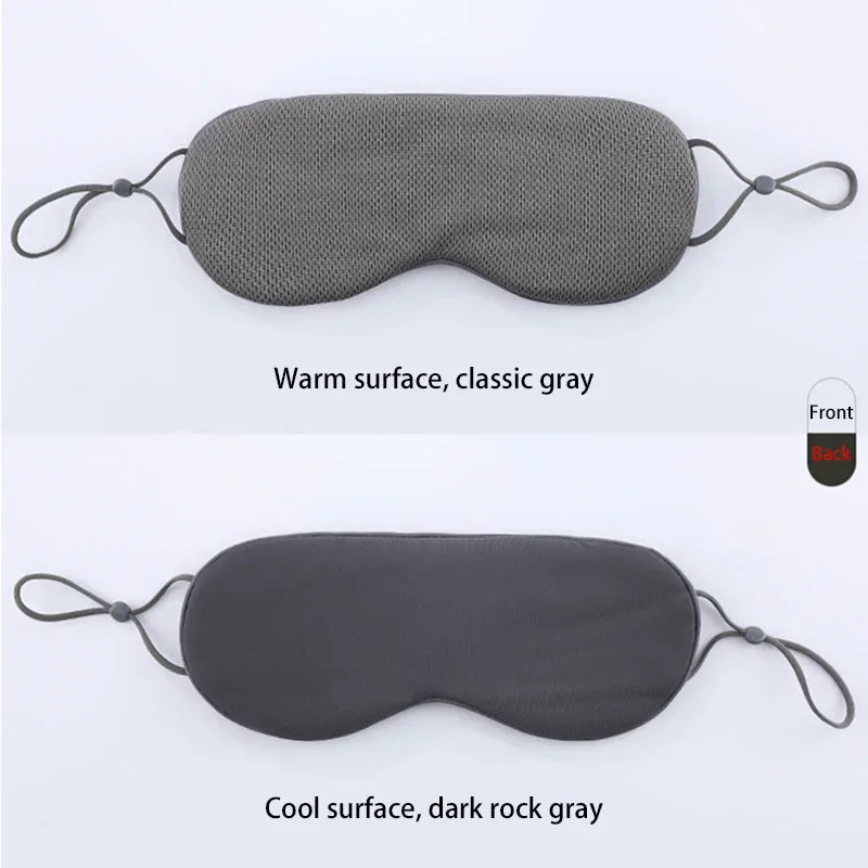 New Sleeping Eye Mask Korean Style Ice Silk Warm And Cool Dual Use Adjustable Travel Light Blocking Breathable Eye Mask 2026