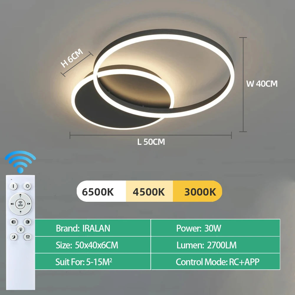 Modern LED Ceiling Chandelier Lighting For Home Living Study Room Bedroom Dimmable Ceiling lamp Indoor Lighting decor...