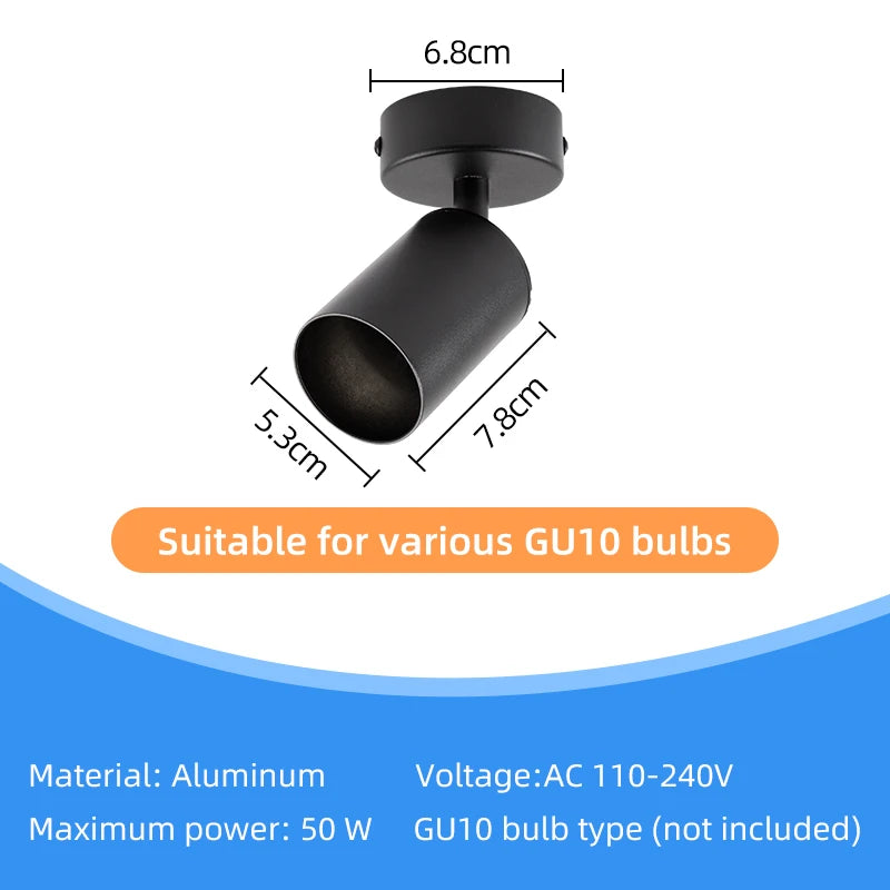 LED Shop Ceiling Spot Lamp Chandelier Bedroom Vestibule GU10 Bulb Replacement Led Spot for Corridor Home Decor Lights...