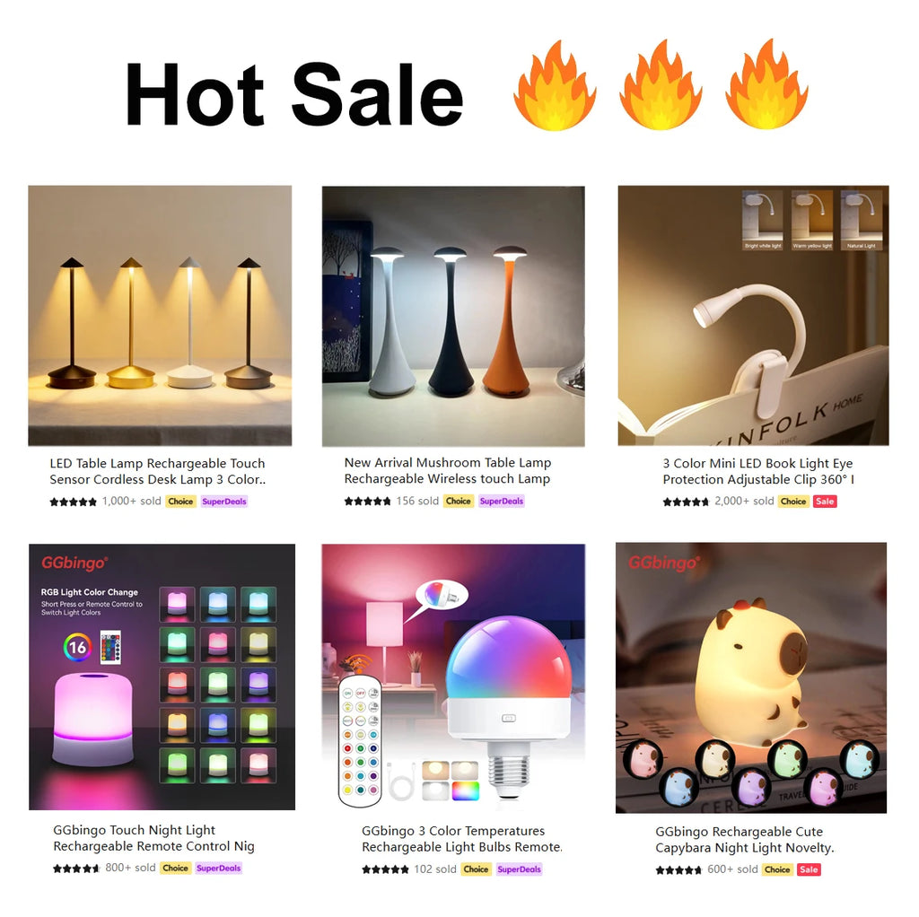 Rechargeable Table LED Lamp Touch Sensor Night Desk Lamp for Restaurant Hotel Bar Bedroom 3 Color Temperatures Stepless Dimming