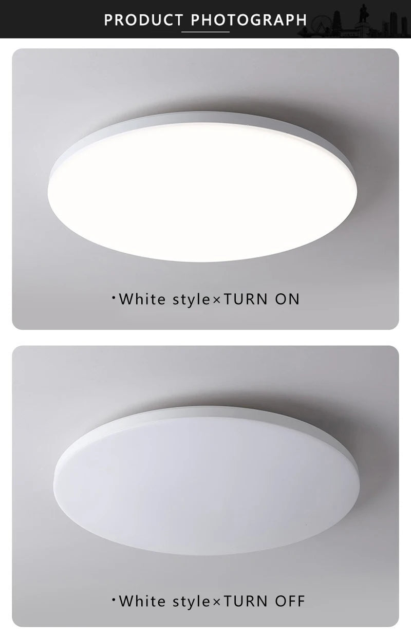 Modern LED Ceiling Light Waterproof Dustproof Three Proof Light Kitchen Bedroom Bathroom Living R...