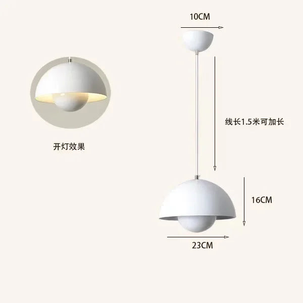 23cm Creative Chandelier Bedroom Study Restaurant Pendant Lights Decorative Lamp Multi-color Optional Modern Bud Indo...