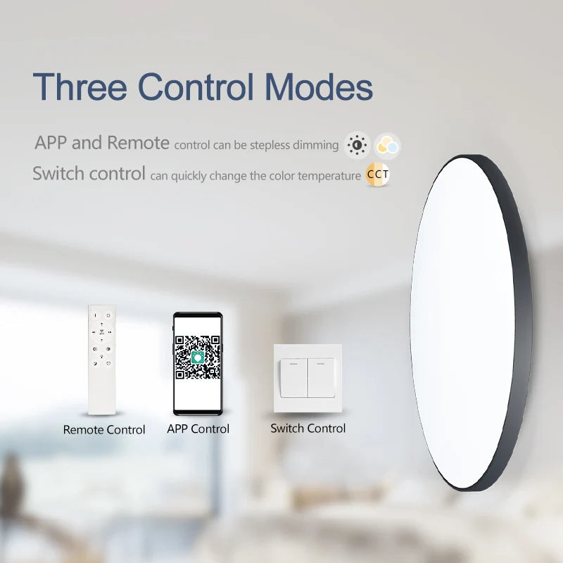 Smart Led Ceiling Lamp 36W 50W Dimmable Modern Led Ceiling Lights With APP Remote Control For Bed...