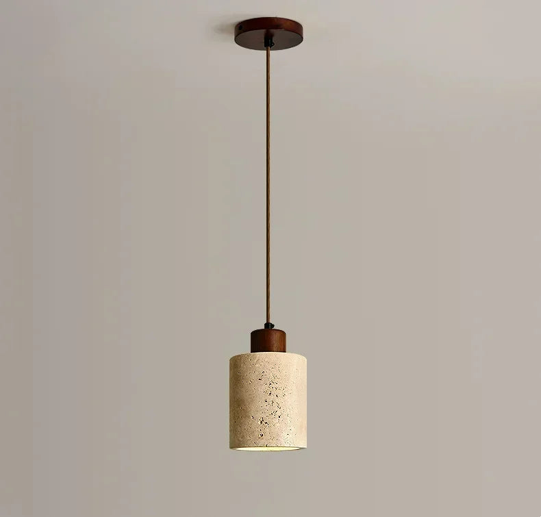 Vintage Japanese Style Wooden Pendant Lamp Chandelier for Bedroom Bedside Retro Bar Restaurant Lighting Fixture