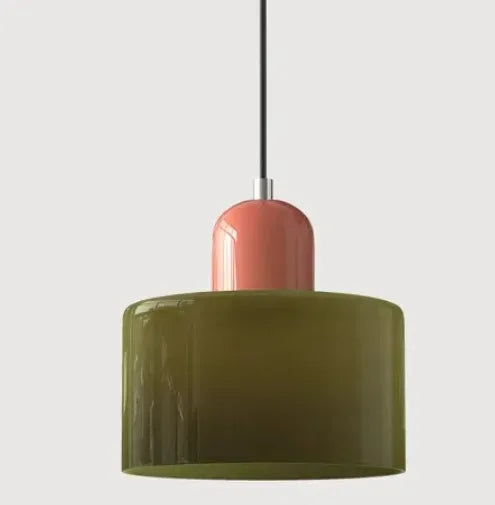 Vintage Stained Glass Chandelier Small Bedside Dining Room Light E27 Pink Orange Green White Home Decorative Lighting...