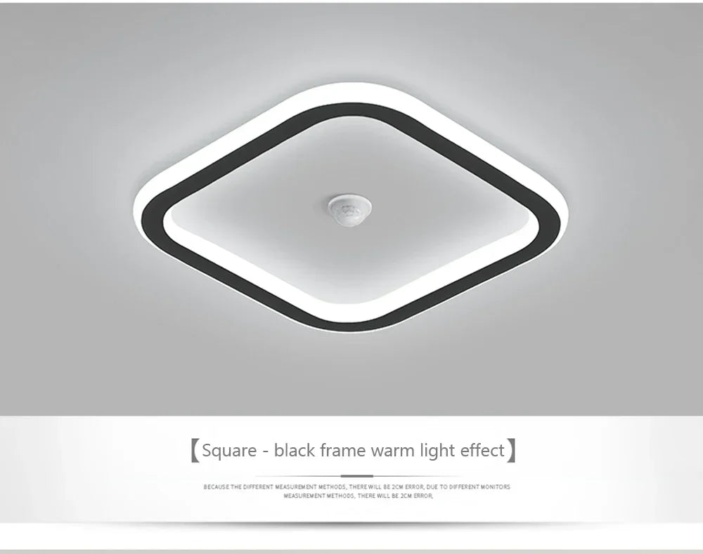 Modern LED Ceiling Light Chandelier Smart Ceiling Lamp with Motion Sensor for Stair Corridor Hallway Entrance Lighting Fixture