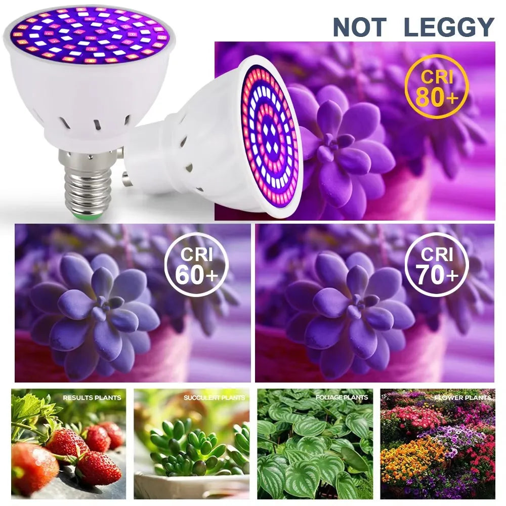 2pcs/lot LED Grow Light Bulb E27 E14 GU10 MR16 Full Spectrum Greenhouse Hydroponic Grow lamp...
